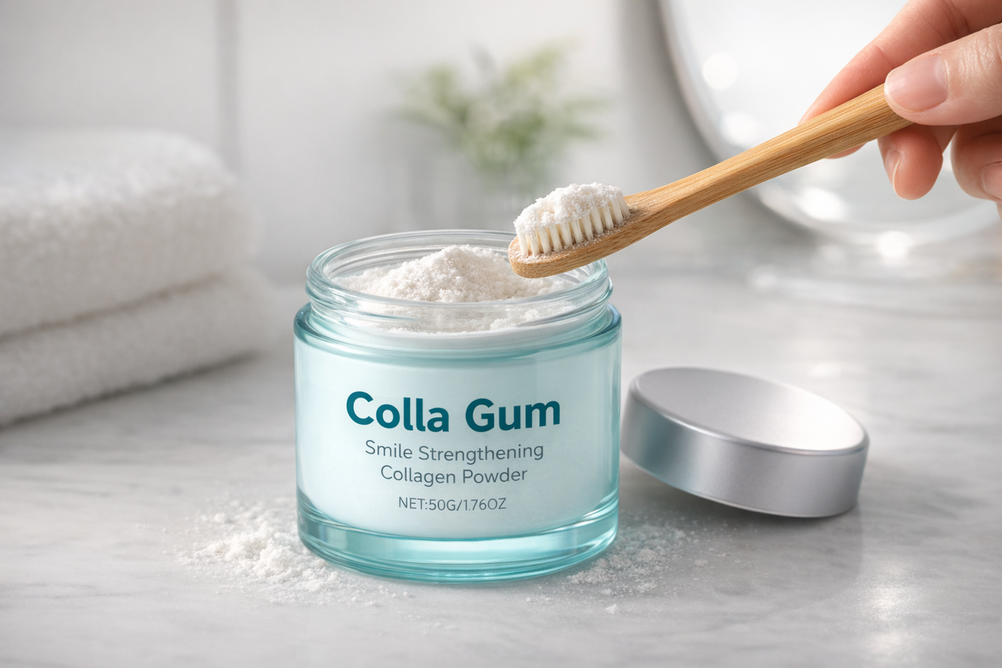 CollaGum | Eat cold food. Drink hot beverages. Smile freely. Stop gum recession—in just 14 days.